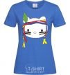 Women's T-shirt HELLO KITTY INDIAN royal-blue фото