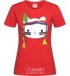 Women's T-shirt HELLO KITTY INDIAN red фото