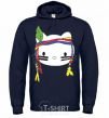 Men`s hoodie HELLO KITTY INDIAN navy-blue фото