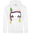 Men`s hoodie HELLO KITTY INDIAN White фото