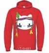 Men`s hoodie HELLO KITTY INDIAN bright-red фото