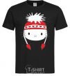 Men's T-Shirt Hello kitty in caps black фото