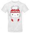 Men's T-Shirt Hello kitty in caps White фото