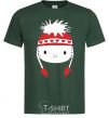 Men's T-Shirt Hello kitty in caps bottle-green фото