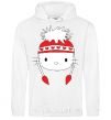 Men`s hoodie Hello kitty in caps White фото