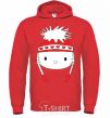 Men`s hoodie Hello kitty in caps bright-red фото