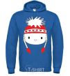 Men`s hoodie Hello kitty in caps royal фото