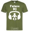 Мужская футболка FUTURE DJ Оливковый фото