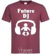 Мужская футболка FUTURE DJ Бордовый фото