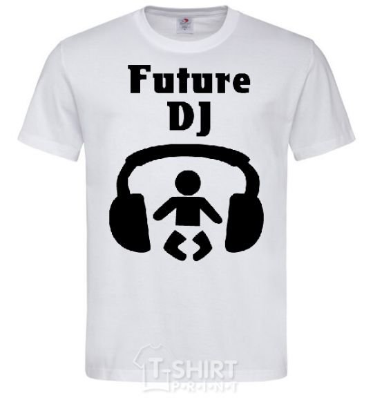 Мужская футболка FUTURE DJ Белый фото