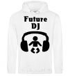 Men`s hoodie FUTURE DJ White фото