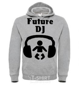 Men`s hoodie FUTURE DJ sport-grey фото
