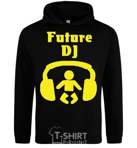 Men`s hoodie FUTURE DJ black фото