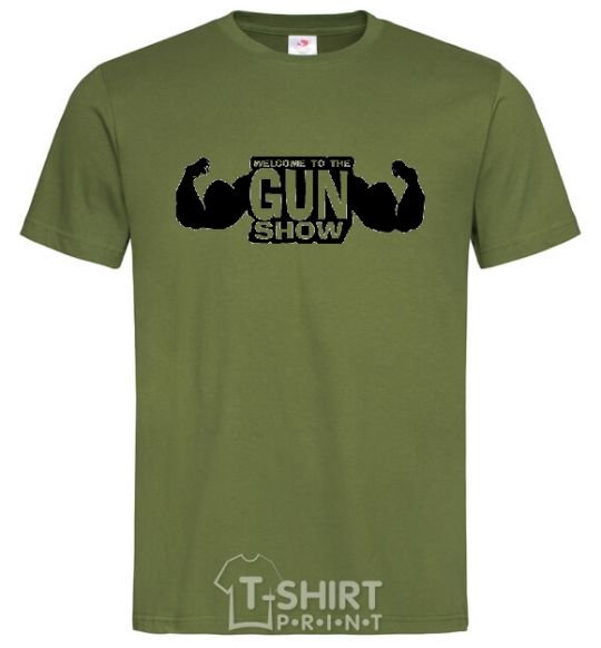 Men's T-Shirt WELCOME TO THE GUN SHOW millennial-khaki фото