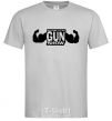 Men's T-Shirt WELCOME TO THE GUN SHOW grey фото