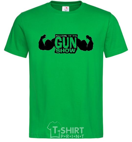 Men's T-Shirt WELCOME TO THE GUN SHOW kelly-green фото