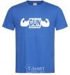 Men's T-Shirt WELCOME TO THE GUN SHOW royal-blue фото