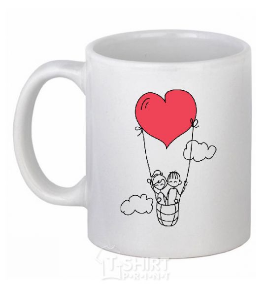 Ceramic mug LOVE STORY 3 White фото