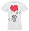 Men's T-Shirt LOVE STORY 3 White фото