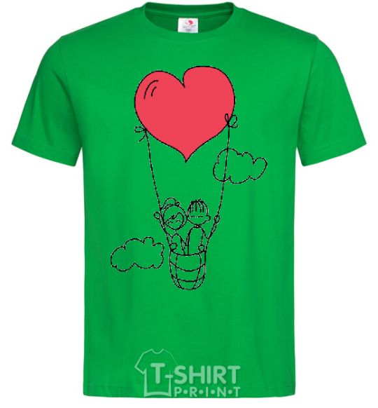Мужская футболка LOVE STORY 3 Зеленый фото