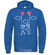 Men`s hoodie LOVE STORY 4 royal фото