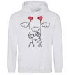 Men`s hoodie LOVE STORY 4 sport-grey фото