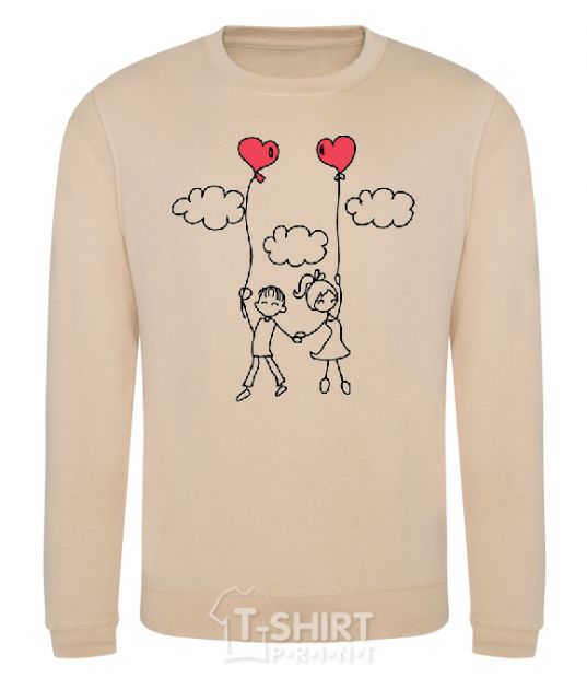 Sweatshirt LOVE STORY 4 sand фото