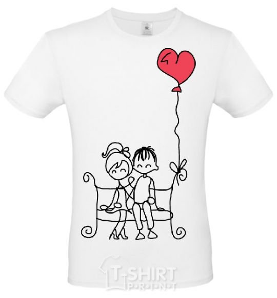 Men's T-Shirt LOVE STORY 5 White фото