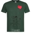 Men's T-Shirt LOVE STORY 5 bottle-green фото