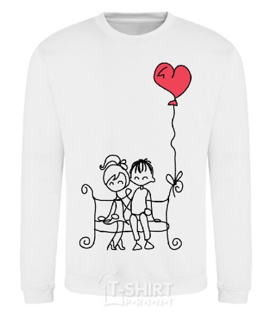 Sweatshirt LOVE STORY 5 White фото