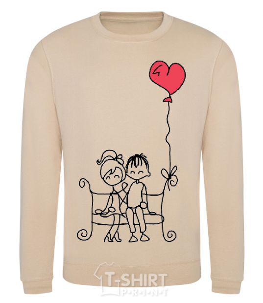 Sweatshirt LOVE STORY 5 sand фото