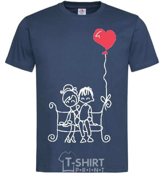 Men's T-Shirt LOVE STORY 5 navy-blue фото