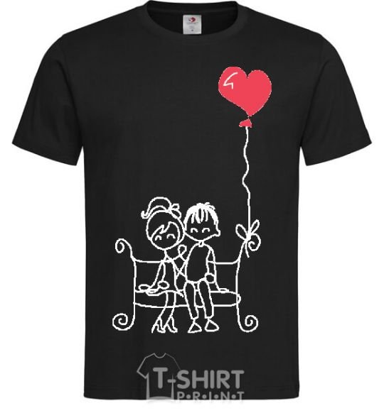 Men's T-Shirt LOVE STORY 5 black фото