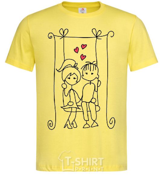 Мужская футболка LOVE STORY 6 Лимонный фото