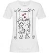 Women's T-shirt LOVE STORY 6 White фото