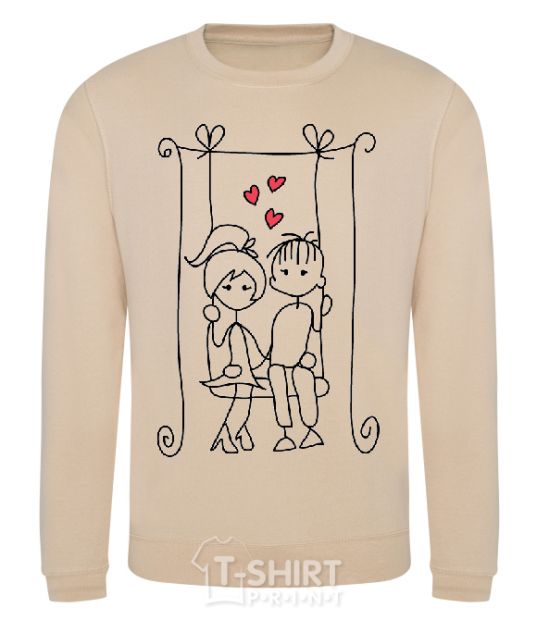 Sweatshirt LOVE STORY 6 sand фото