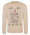 Sweatshirt LOVE STORY 6 sand фото