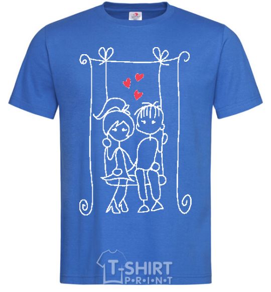 Men's T-Shirt LOVE STORY 6 royal-blue фото