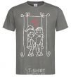 Men's T-Shirt LOVE STORY 6 dark-grey фото