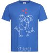 Men's T-Shirt LOVE STORY Together royal-blue фото