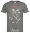 Men's T-Shirt LOVE STORY Together dark-grey фото