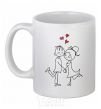 Ceramic mug LOVE STORY Together White фото
