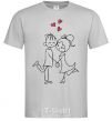 Men's T-Shirt LOVE STORY Together grey фото