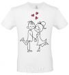 Men's T-Shirt LOVE STORY Together White фото