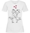 Women's T-shirt LOVE STORY Together White фото