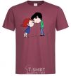 Men's T-Shirt BOTTOM burgundy фото