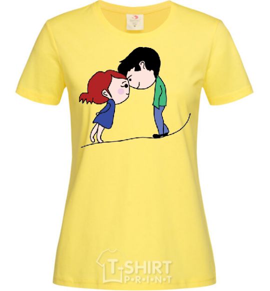Women's T-shirt BOTTOM cornsilk фото