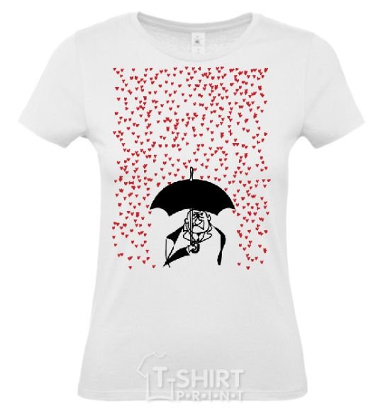 Women's T-shirt i HATE VALENTINE'S DAY White фото