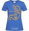 Women's T-shirt WHEN I SEE YOU SMILE royal-blue фото