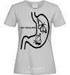 Women's T-shirt WHEN I SEE YOU SMILE grey фото